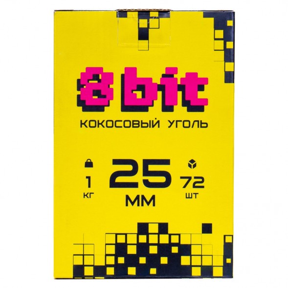 Уголь 8 Bit (25 мм, 72 кубика) купить в Владивостоке
