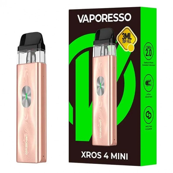 Электронная сигарета Vaporesso XROS 4 Mini - Champagne Gold (Золотое Шампанское) купить в Владивостоке