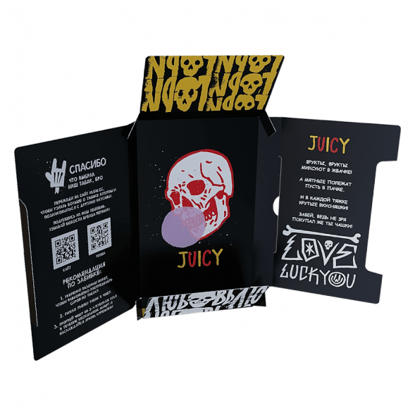 Табак Хулиган - Juicy (Фруктовая Жвачка, 25 грамм) купить в Владивостоке