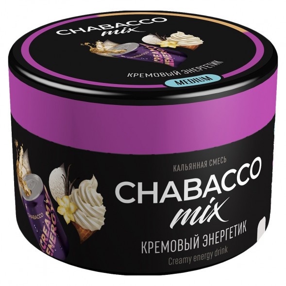 Смесь Chabacco MIX MEDIUM - Creamy Energy Drink (Кремовый Энергетик, 40 грамм) купить в Владивостоке