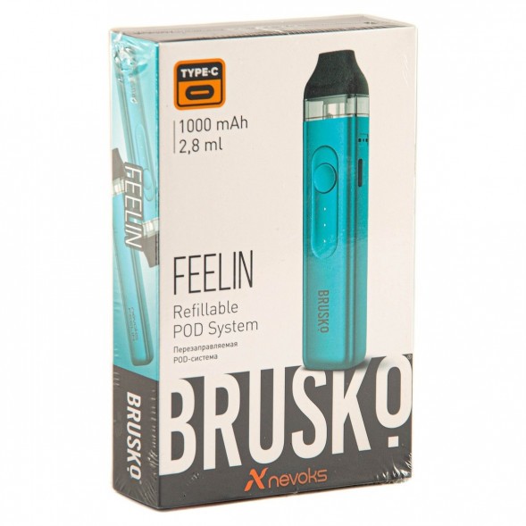 Электронная сигарета Brusko - Feelin (Бирюзовый) купить в Владивостоке