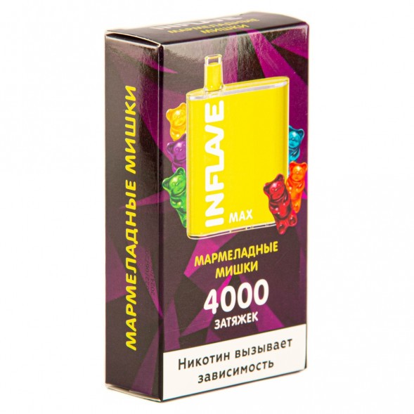 INFLAVE MAX - Мармеладные Мишки (4000 затяжек) купить в Владивостоке