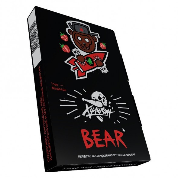 Табак Хулиган - BEAR (Клубника с Ёлкой, 25 грамм) купить в Владивостоке