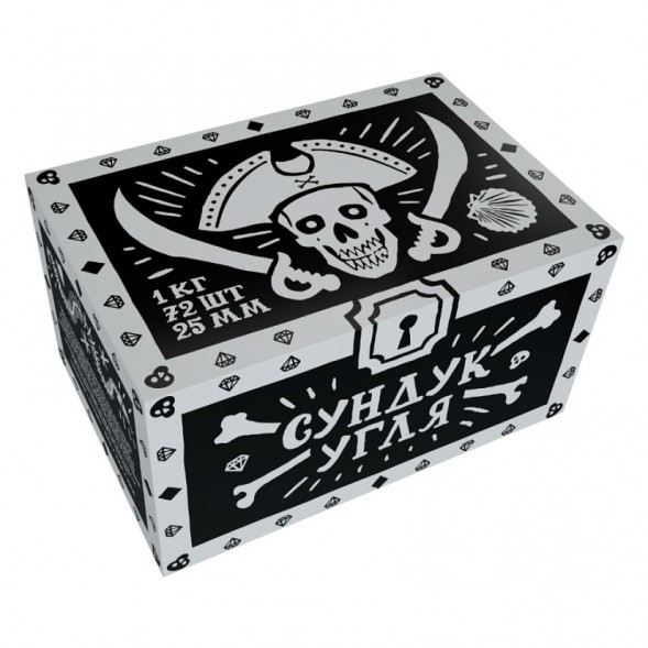 Уголь Хулиган - Сундук Угля (25 мм, 72 кубика) купить в Владивостоке