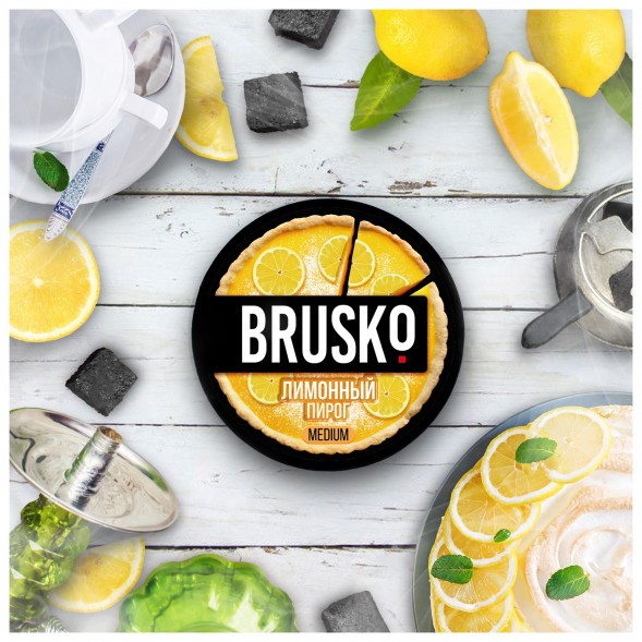 Смесь Brusko Medium - Лимонный Пирог (50 грамм) купить в Владивостоке