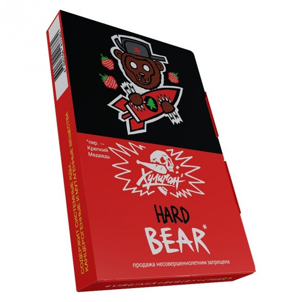 Табак Хулиган Hard - BEAR (Клубника с Ёлкой, 25 грамм) купить в Владивостоке