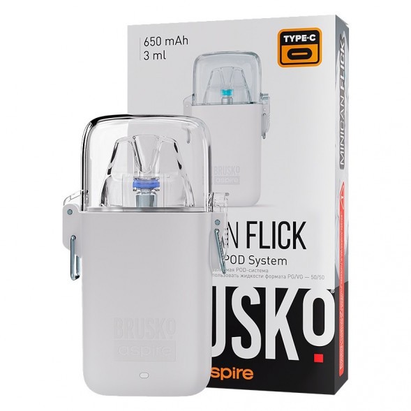 Электронная сигарета Brusko - Minican Flick (Белый) купить в Владивостоке