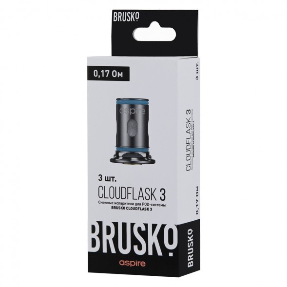 Испарители для Brusko Cloudflask 3 (0.17 Ом, 3 шт.) купить в Владивостоке