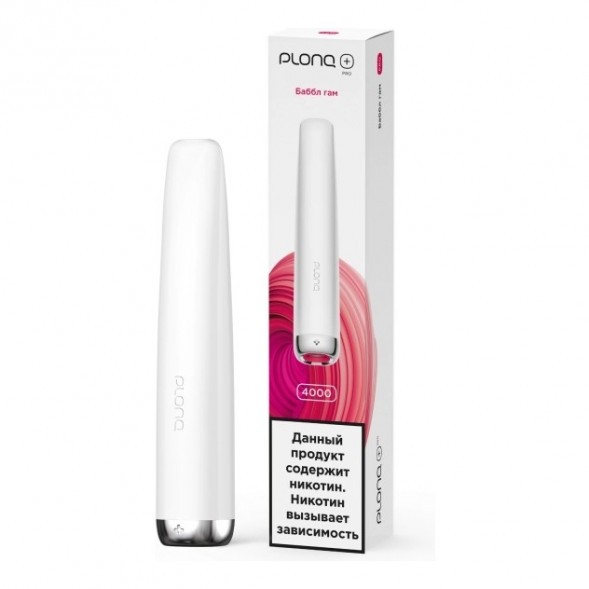 PLONQ PLUS PRO - Баббл Гам (Bubble Gum, 4000 затяжек) купить в Владивостоке