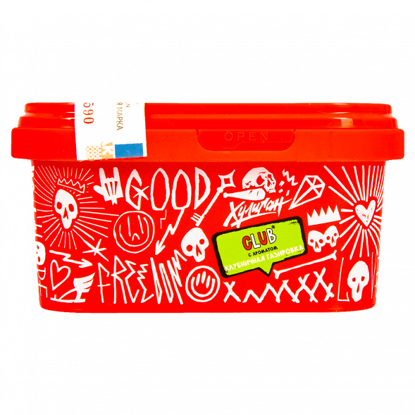 Табак Хулиган - CLUB (Клубничная Газировка, 200 грамм) купить в Владивостоке