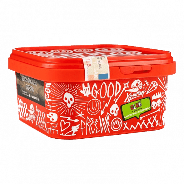 Табак Хулиган - CLUB (Клубничная Газировка, 200 грамм) купить в Владивостоке