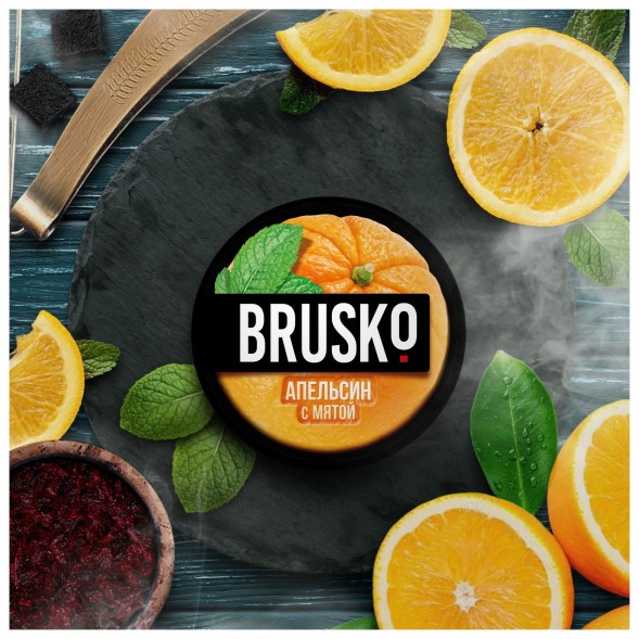 Смесь Brusko Medium - Апельсин с Мятой (50 грамм) купить в Владивостоке