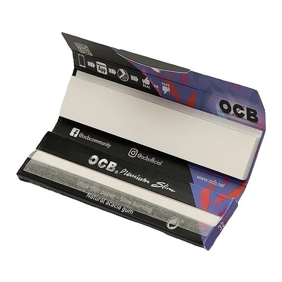 Бумага для самокруток OCB - SLIM Premium +FILTERS (32 штуки) купить в Владивостоке